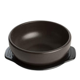 Crazy Korean Cooking Dolsot stone bowl with premium ceramic finish keeps dishes hot and presentable.