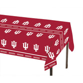 Creative Converting Indiana University tablecloth rolled out creates festive IU ambiance for events