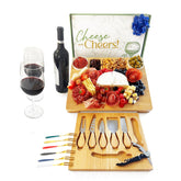 CRIS@RTE Home Decor charcuterie board set with knives for stylish entertaining