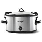 Crock-Pot Cook N Carry 6-Quart Oval with lid locked for spill-free travel.