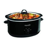 Crock-Pot Manual 8-Quart Slow Cooker front view, spacious capacity for family meals