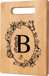 CryCarrot personalized cutting board with initials monogram for a cherished gift.