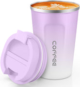 CS COSDDI 12oz tumbler with lid pour, keeps beverages at the right temperature on the go.