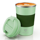 CS COSDDI 12oz tumbler with stainless steel body keeps beverages fresh and taste-free.