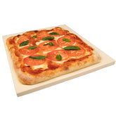 CucinaPro pizza stone in oven showing rectangular design for crispy crust