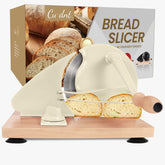 Cudnt manual bread slicer smooth slicing-track enables even bread portions