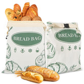 CUIJIALAHA beeswax bread bags with zipper close-up showing durable coating for freshness.