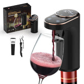 Cuipingoo Electric Wine Aerator pouring into a glass enhances aroma and flavor