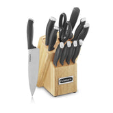 Cuisinart C77SSB-12P knife block set front view for organized prep.