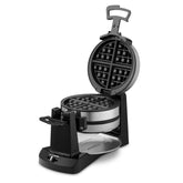 Cuisinart Double Flip waffle maker front view with 180° rotary for even browning