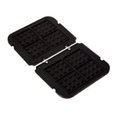 Cuisinart GR-WAFP waffle plates release waffles easily with nonstick coating.