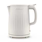 Cuisinart Soho kettle boils water quickly for tea, cocoa, or oats with a plastic-free interior.