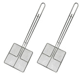 Cuisine Ready wire mesh strainer with long handle for two-pack convenience and easy oil filtration.
