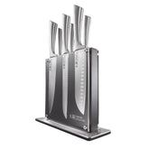 Cuisine::pro Damashiro knife block Kumi set displayed on kitchen countertop for organized prep