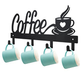 CUKE2BEET wall-mounted mug holder saves kitchen counter space.