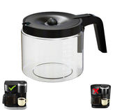 Cupall 12-Cup Carafe glass body for clear coffee and Keurig K-Duo 5100 fit.