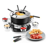 Cusimax electric fondue set front view for entertaining guests with warm, shared dipping experiences.