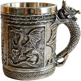 Cuzokola Medieval Dragon Mug with outer resin finish for dramatic display.