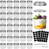 CycleMore 4oz clear mason jar ideal for pantry storage of jams and spices.
