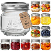CycleMore 8oz embossed mason jar for stylish canning