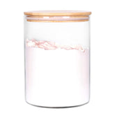 CZFWin glass flour container with airtight lid keeps flour fresh and odors contained.
