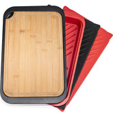 Czlizdyt bamboo grilling trays red marinating surface for organized prep
