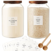 CZSZYGHBAO glass jar with airtight lid for crystal-clear pantry storage.