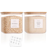 CZZGSM square glass jar with gift-box packaging, ideal for gifting and organization.