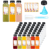 Dabacc 12oz juice bottles with caps for leakproof transport