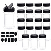 Dabacc 7oz clear spice jar with lid for dust-proof storage