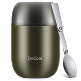 DaCool Food Thermo Insulated Jar gray with double-wall keeps meals warm