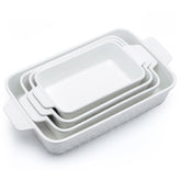 Dafuceramic casserole dishes four-size set front view for versatile family meals.
