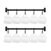 Dahey mug holder wall mount keeps mugs organized and within reach in the kitchen.