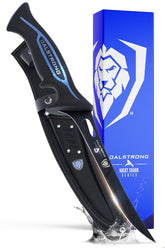 Dalstrong Night Shark 7in fillet knife blade for precise deboning and skinning.