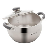 Daniks Modern stock pot with glass lid for easy monitoring while simmering