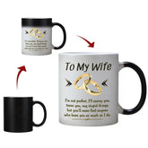 DasyFly wife coffee mug with color-change finish for a playful morning reveal.