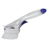 Dawn No-Drip Fillable Dish Brush shows fillable handle for controlled soap use.