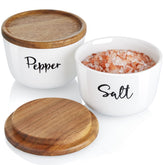 DAYYET salt bowls 10oz with lid, front view, ready for everyday seasoning.