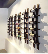 DCIGNA wall-mounted wine rack with barrel-stave design for stylish storage.