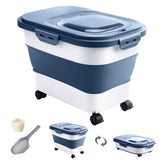 DDMOMMY rice storage container with lid preserves freshness and keeps dry ingredients organized.