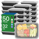 Dealusy 32 oz meal prep container with easy-open lid for takeout meals.