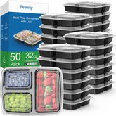 Dealusy 32 oz meal prep container with sealed lid for leakproof transport.