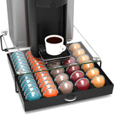 Deco Brothers Vertuo drawer on crystal tempered glass surface for easy access