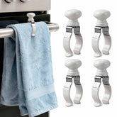 Decoeco towel clip on oven handle showing secure grip for towels