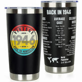 DECZHIYU 80th birthday tumbler in elegant gift box, ready to surprise