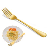 Dehov 16-piece gold dinner forks set for everyday dining and entertaining