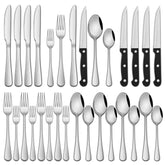 Dehov 24-piece silverware set on table arrangement for everyday dining