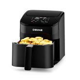 DEIME Air Fryer 4.5 Qt front view shows compact design for quick meals