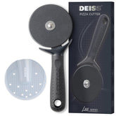 Deiss Lux heavy-duty pizza cutter wheel for clean slicing through thick crusts.