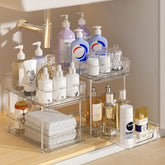 Delamu two-tier snap-lock under-sink drawers provide easy access and tidy storage